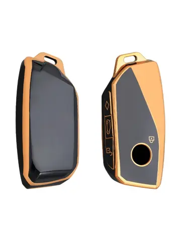 TPU Sleutelhoesje voor Bmw goud F4