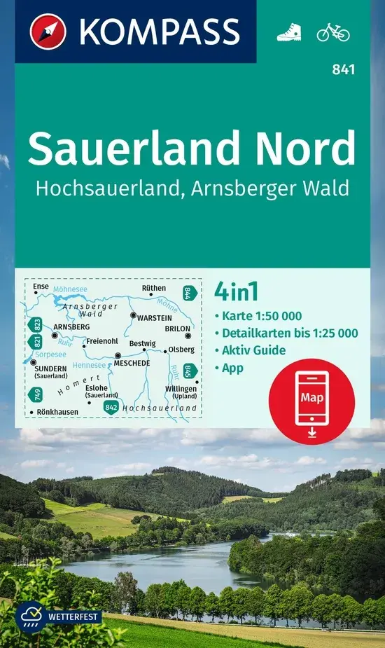 Wandelkaart WK841 Sauerland 1