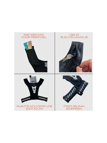 Reflecterend hardloopvest met opbergvakken