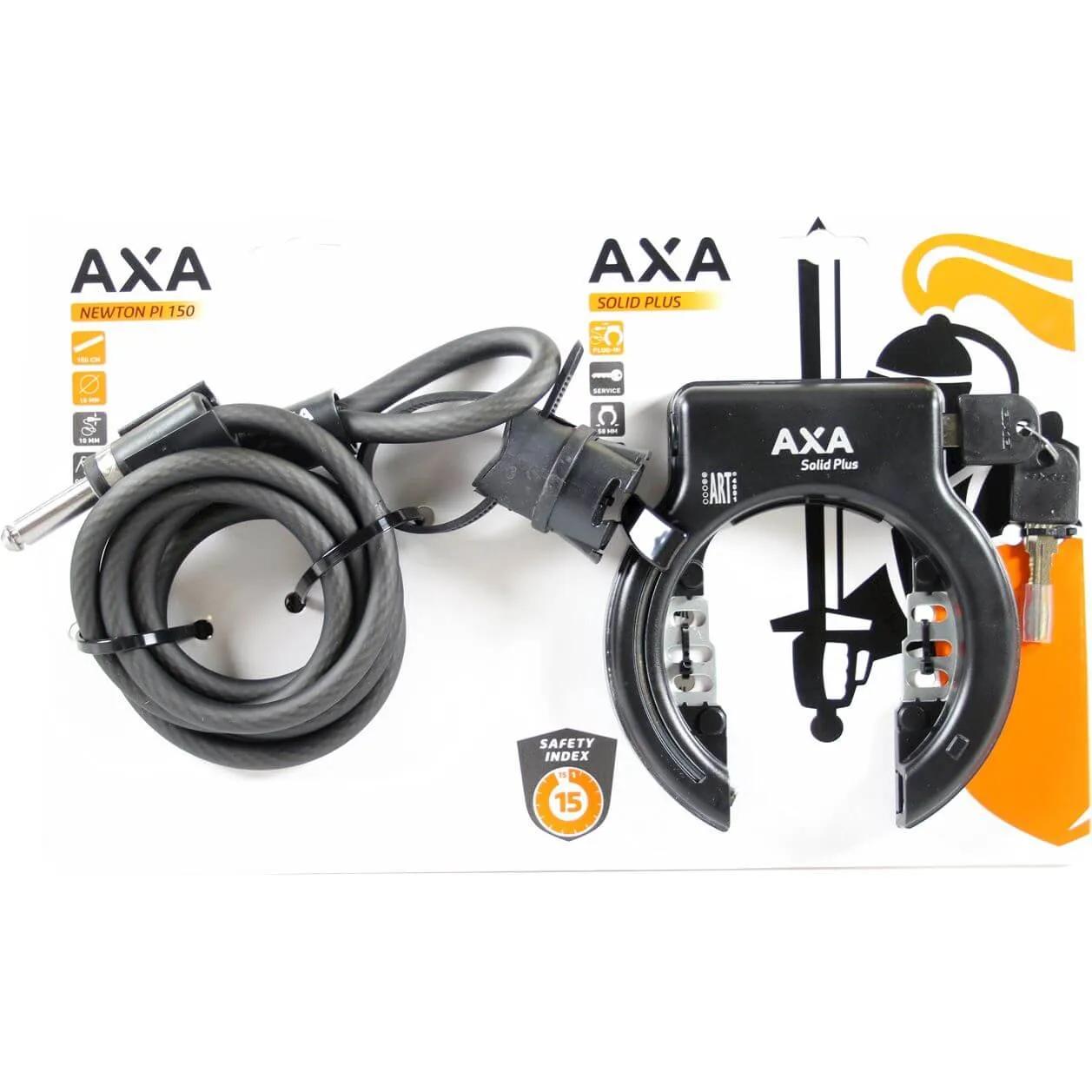 Axa  slotenset Solid Plus + Plug-in PI150  Zwart main product image