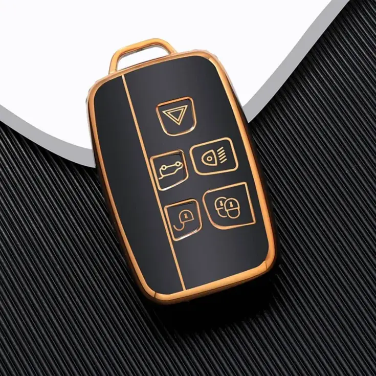 TPU Sleutelhoesje voor Landrover goud A5