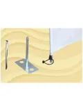 Windschermharing 30cm 4 Stuks
