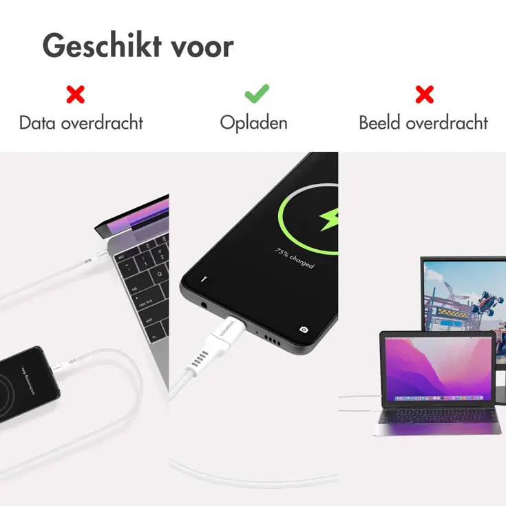 Lightning naar USB kabel 1 meter