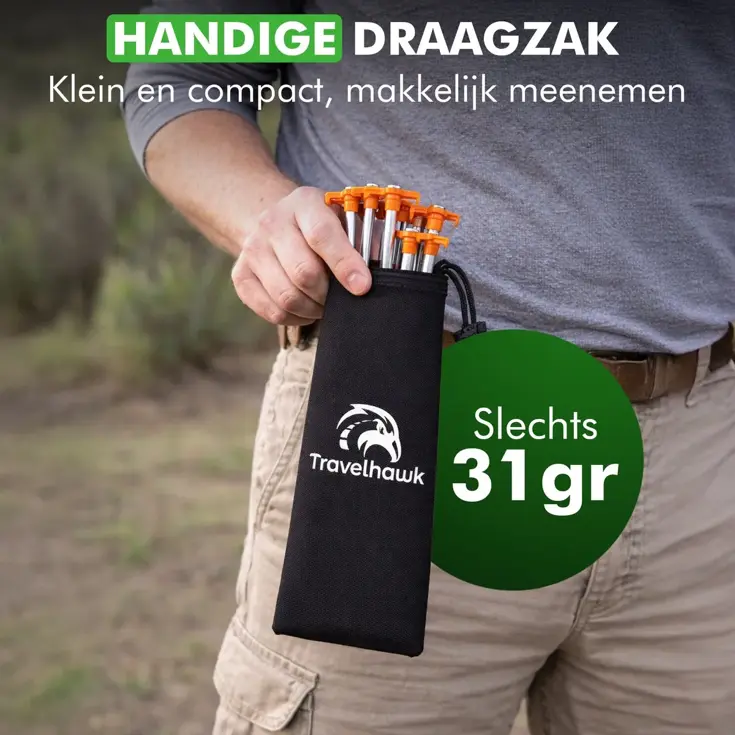 Tentharingen - 18 cm Oranje - 12 Stuks