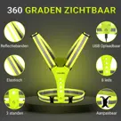 Craved LED Hardloopvest - USB Oplaadbaar