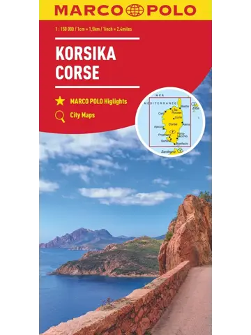 Wegenkaart Corsica 1:150.000
