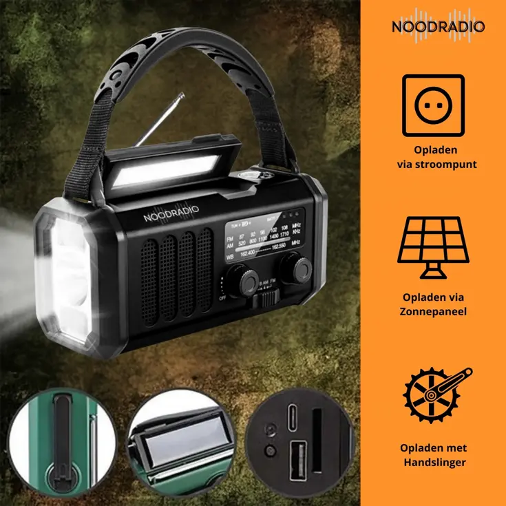 Noodradio® Solar Powerbank 10.000 mAh