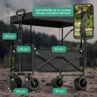 Bolderkar Opvouwbaar XL met Dak