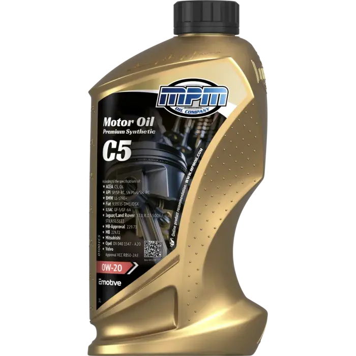 Motorolie 0w20 c5 premium synthetic | 1 liter