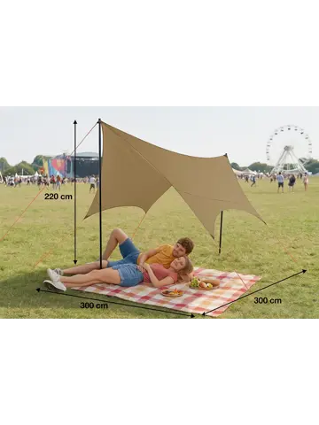 Tarp - 300x300x220 cm - Schaduwdoek -