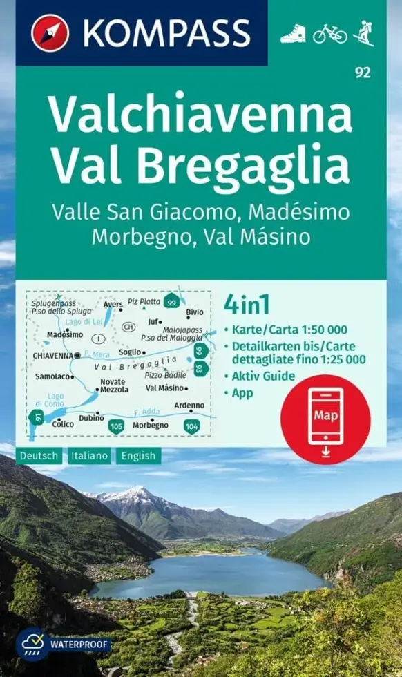 Wandelkaart WK92 Valchiavenna