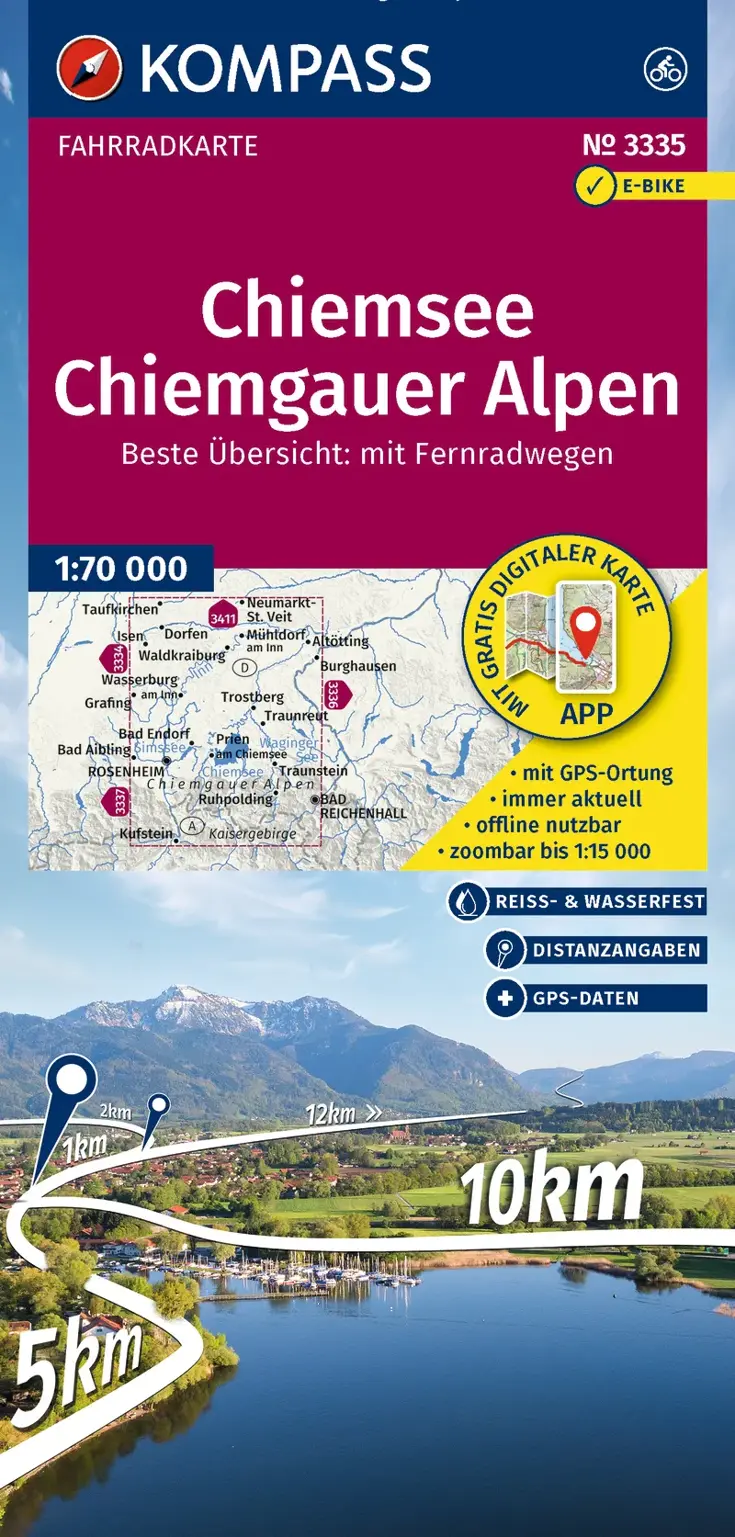 Fietskaart FK 3335 Chiemsee