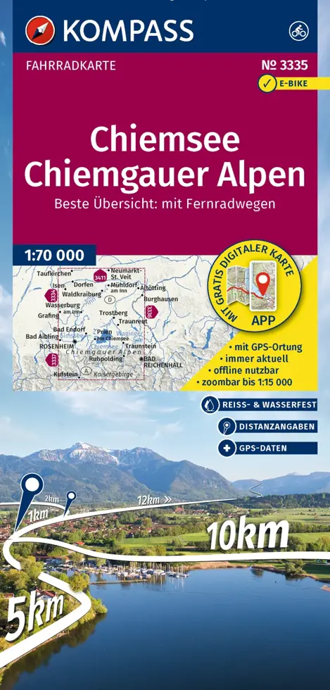 Fietskaart FK 3335 Chiemsee