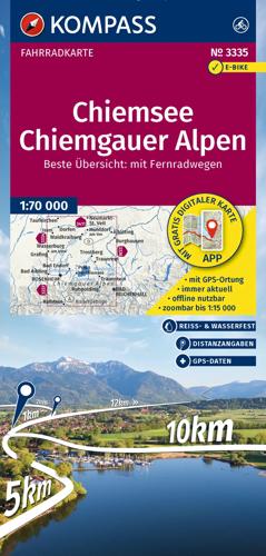 Fietskaart FK 3335 Chiemsee