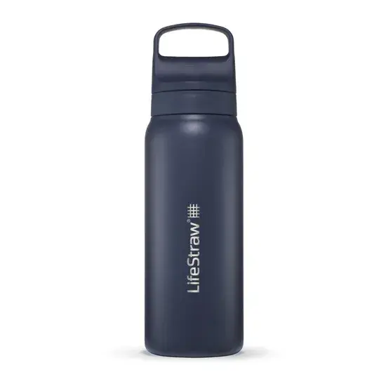 Lifestraw Go - RVS Waterfles 1L - Blauw