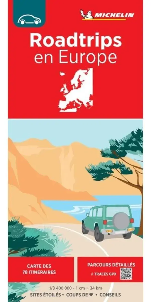 Kaart National 684 Roadtrips en Europe