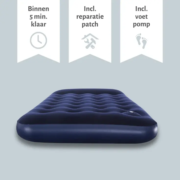 Luchtbed - Bestway - 1P - 99x188 cm + pomp
