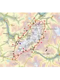 Kaartgids Booklet Tour du Mont Blanc Map