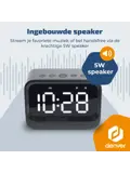 FM Klokradio Bluetooth Dual Alarm