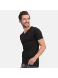 VELO - 2 V-hals T-shirts Bamboo Basics