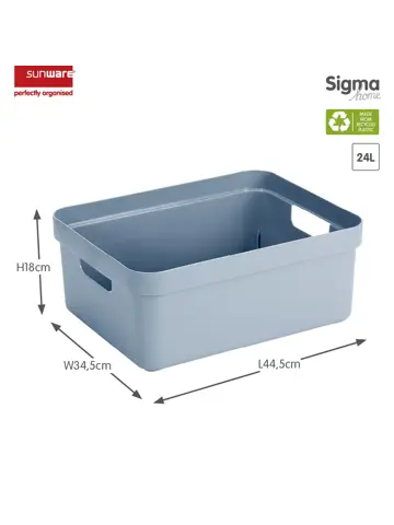 Sigma home - Opbergbox - 24L - 4-delig
