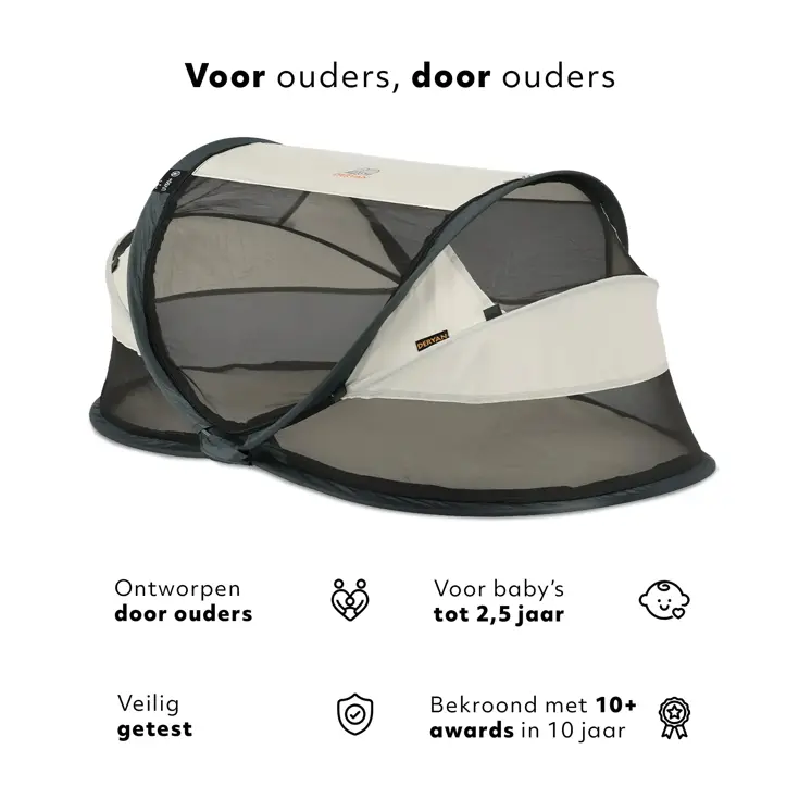 Baby luxe campingbedje - Zelfopblaasbare matras