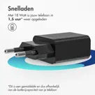 imoshion 18W Wall Charger USB-A - Zwart