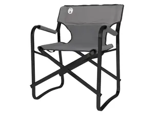 Staal Deck Campingstoel - Opvouwbaar - Zwart Staal