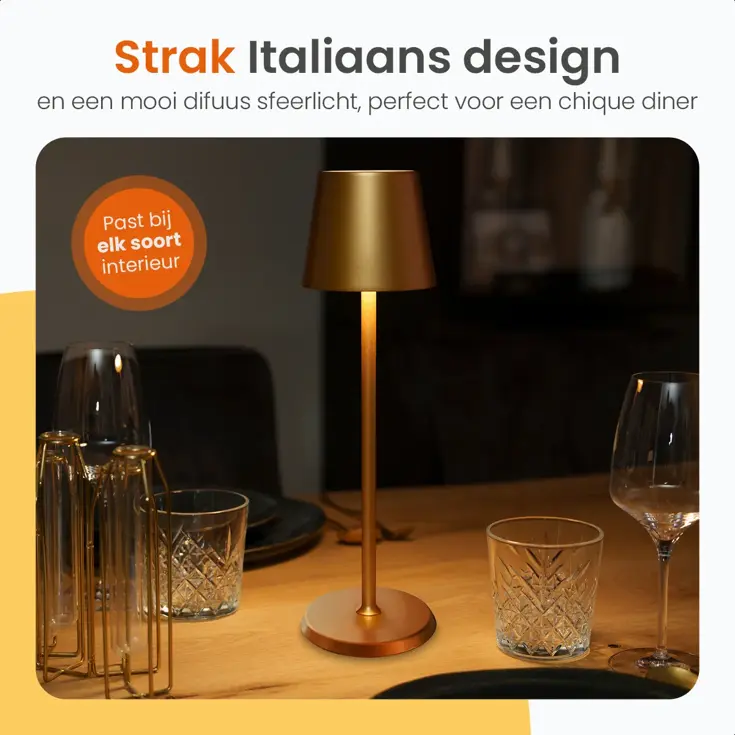 Essence Tafellamp Oplaadbaar - 38cm - LED