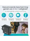 Snellader - 65W - 2x USB-C + USB-A