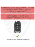 Metalen Sleutelhoesje voor Kia grijs B3
