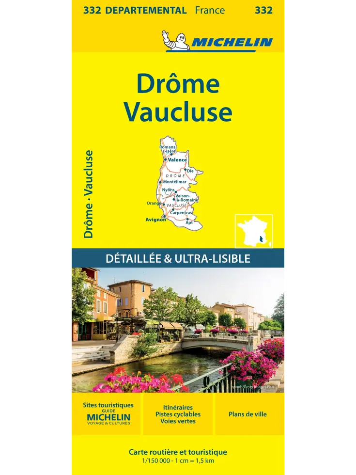Wegenkaart Local 332 Drome Vaucluse