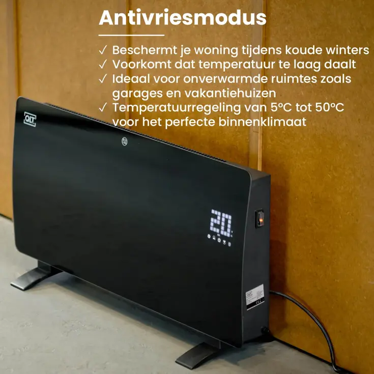 Curved Verwarmingspaneel van Glas