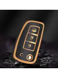 TPU Sleutelhoesje voor Nissan goud B3B