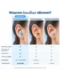 Siliconen Oordoppen Slapen & Reizen - 20 Stuks
