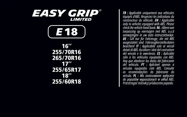 Sneeuwkettingen - Easy Grip - EG-E18