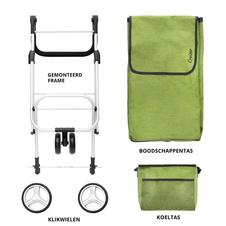 3 Wheel Boodschappenwagen 62L