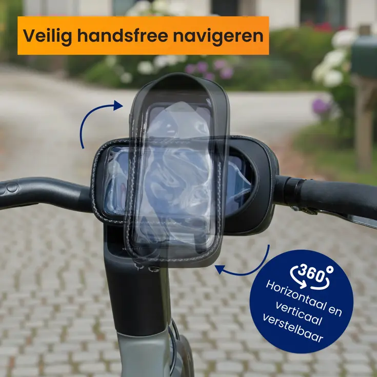 Telefoonhouder Fiets +Powerbank 10000 mAh