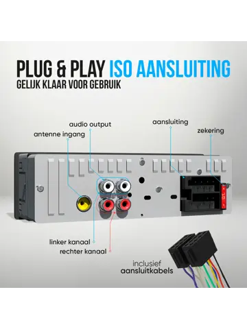 Autoradio met Bluetooth - 1DIN