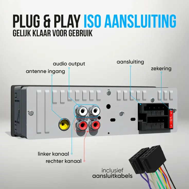 Autoradio met Bluetooth - 1DIN