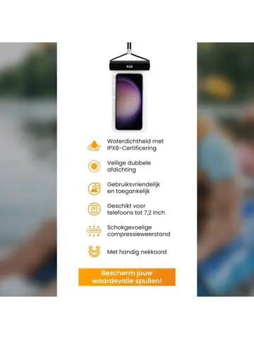 Waterdicht Telefoonhoesje met Koord