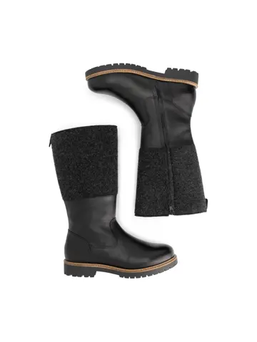 Travelin' Skive Dames Hoge laarzen - Wol/Vilt