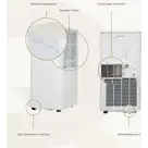 Mobiele airco met afstandsbediening -  9000 BTU