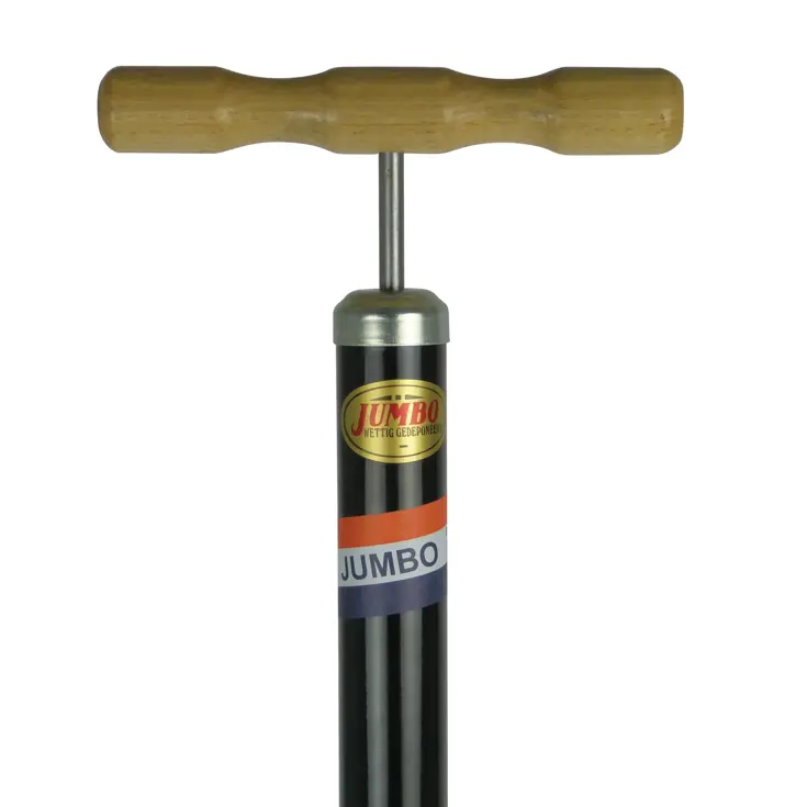 Zwarte plankpomp met slang voor Dunlop ventiel