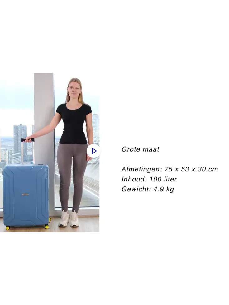 Steward Grote koffer 75cm - 100ltr