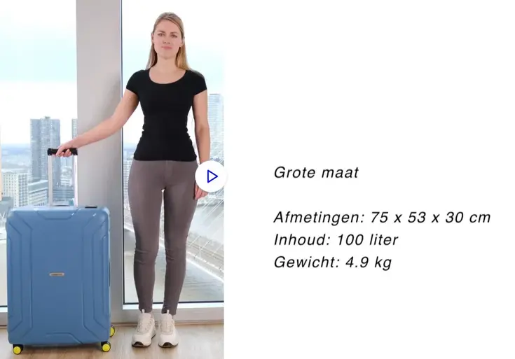 Steward Grote koffer 75cm - 100ltr