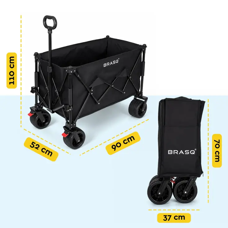 Opvouwbare Bolderkar - 165L - 100kg