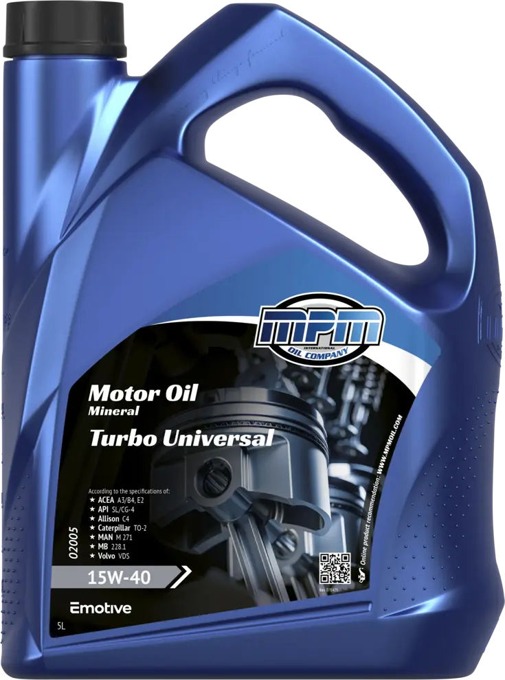 motorolie 15w40 turbo universeel mineraal | 5