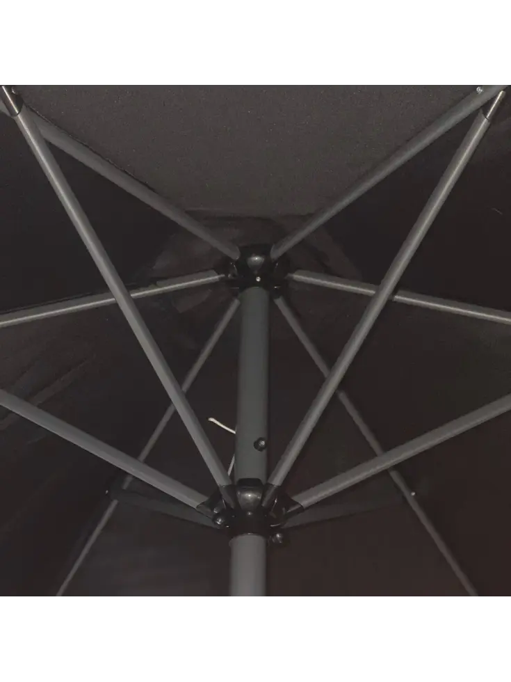 CUHOC Parasol Zwart 3m + Redlabel Parasolhoes