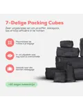 Packing cubes  7 stuks  complete set